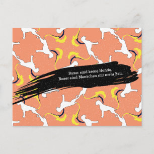 Boxhunde Postkarte