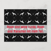 Boxhunde Postkarte (Vorderseite)