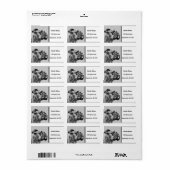 Boxhundeprofil Adressaufkleber (Vorne)