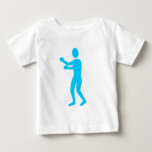 Boxing-Abbildung: Sky Blue Baby T-shirt (Vorderseite)