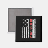 Boxing American Flag 4. Juli Cool Boxer Novelt Magnet (Vorderseite/Rückseite)