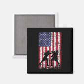 Boxing American Flag Magnet (Vorderseite/Rückseite)