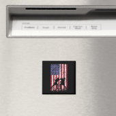 Boxing American Flag Magnet (In Situ (Geschirrspüler))