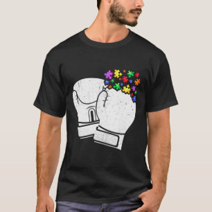 Boxing Autismus Puzzle Männer Frauen Kinder Autism T-Shirt