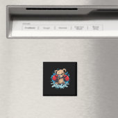 Boxing Bear Lover Boxing Gloves Kickboxing Funny B Magnet (In Situ (Geschirrspüler))