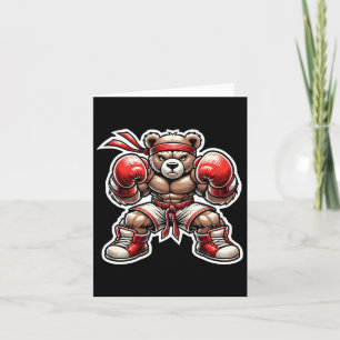 Boxing Bear Martial Arts Street Grizzly Muay Thai Karte