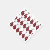Boxing Birthday Party Red Gloves Serviette (Ecke)