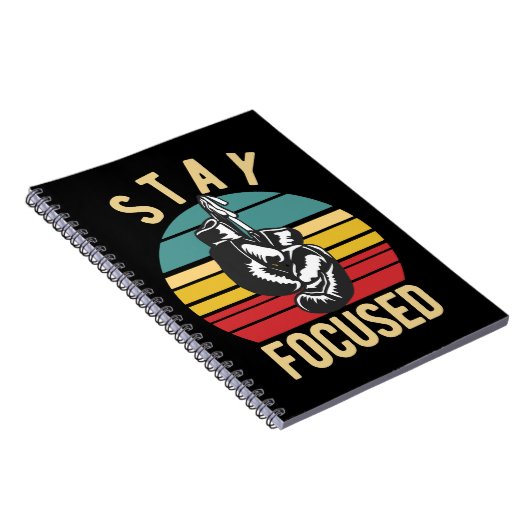 Boxing Bleibe Focused 165 boxer Notizblock (Rechte Seite)