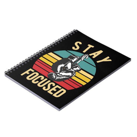 Boxing Bleibe Focused 165 boxer Notizblock (Linke Seite)