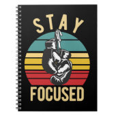 Boxing Bleibe Focused 165 boxer Notizblock (Vorderseite)