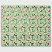 Boxing Boxer Weihnachtsgeschenk Wrapping Paper Geschenkpapier (Flach)