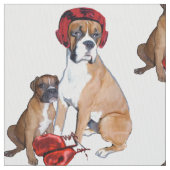 Boxing Boxhund Stoff (Nahaufnahme)
