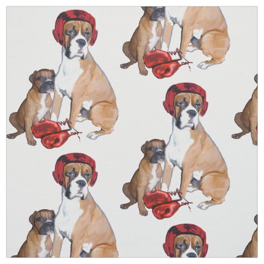 Boxing Boxhund Stoff (Muster)