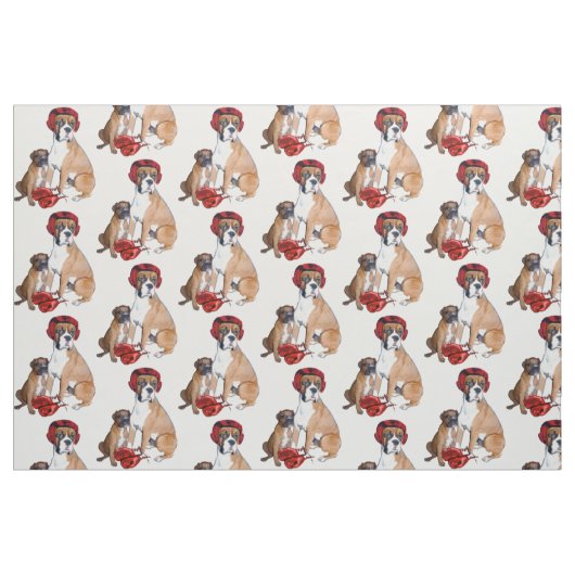 Boxing Boxhund Stoff (Fat Quarter (45,7 x 55,9 cm))