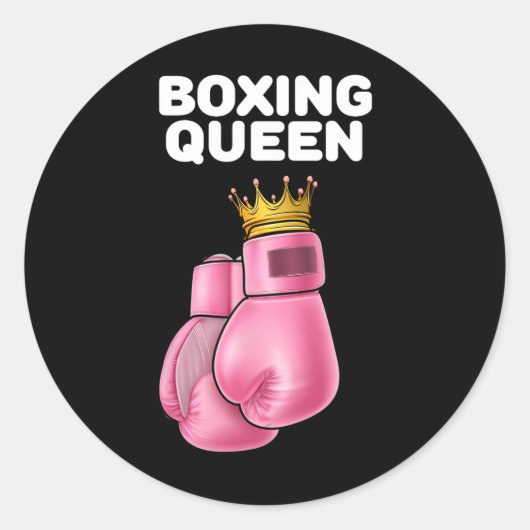 Boxing Boxing Boxing Boxing Runder Aufkleber (Vorderseite)