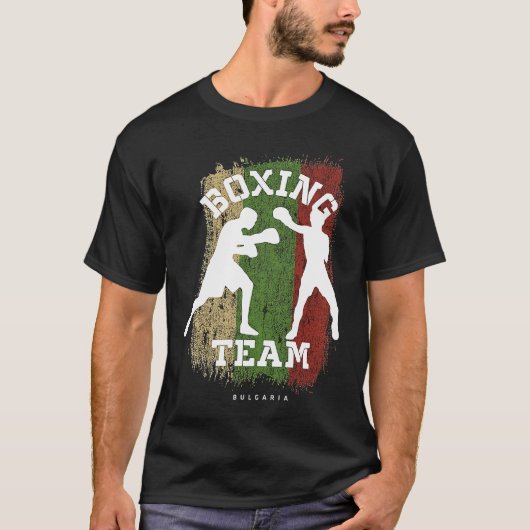 Boxing Bulgaria Combat Sports Fighter Boxing T-Shirt (Vorderseite)