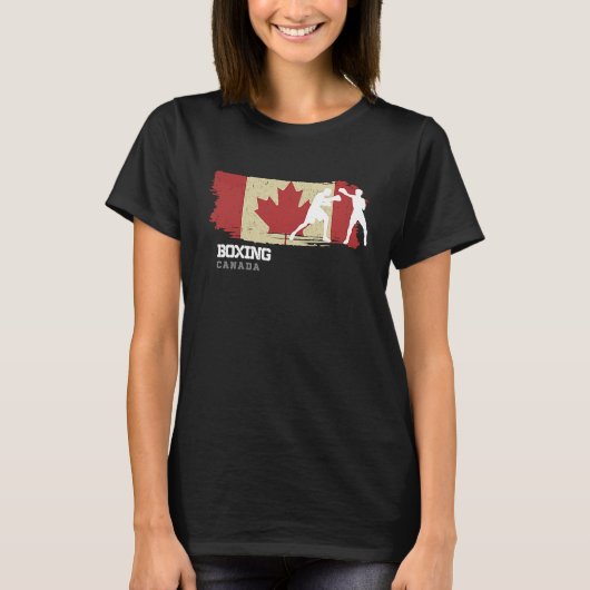 Boxing Canada Combat Sports Fighter Boxing T-Shirt (Vorderseite)