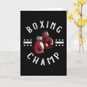Boxing Champ Box Sport Martial Arts Fighter Karte (Gelbe Blume)