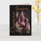 Boxing Champion Card Karte (Gelbe Blume)