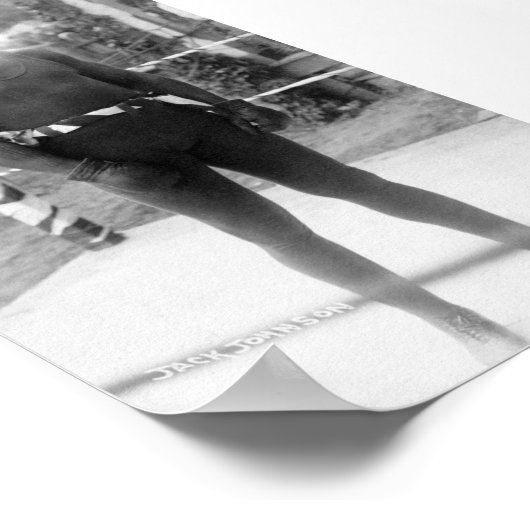 Boxing Champion Jack Johnson Poster (Ecke)