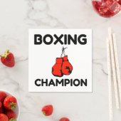BOXING CHAMPION SERVIETTE (Beispiel)
