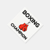 BOXING CHAMPION SERVIETTE (Ecke)