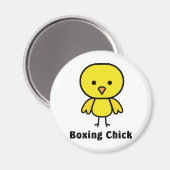 Boxing Chick Gear Magnet (Vorderseite/Rückseite)