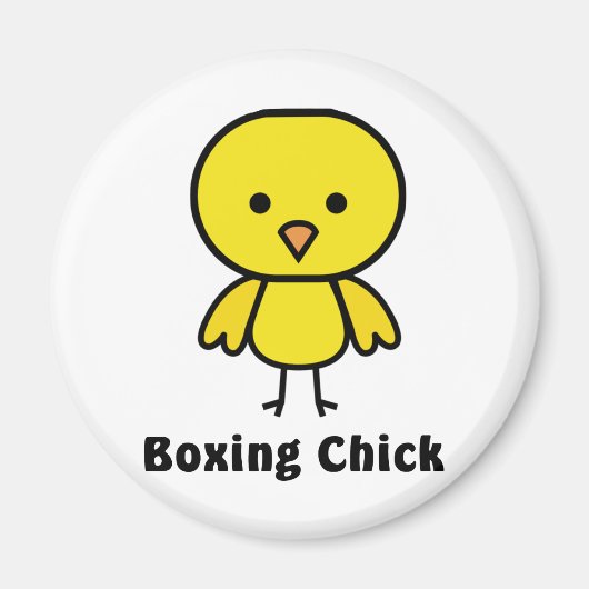 Boxing Chick Gear Magnet (Vorne)