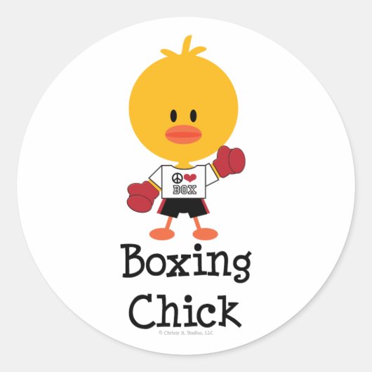 Boxing Chick Stickers (Vorderseite)