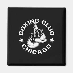 Boxing Club Chicago Handschuhe Grafik für ein Boxe Magnet