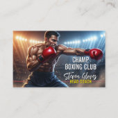 Boxing Coach Trainer Gym Sports Boxer  Visitenkarte (Vorderseite)