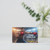 Boxing Coach Trainer Gym Sports Boxer  Visitenkarte (Stehend Vorderseite)