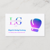 Boxing CUSTOM LOGO QR Visitenkarte (Vorderseite)