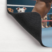 Boxing Dachshunds Mousepad (Ecke)