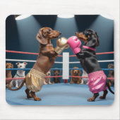 Boxing Dachshunds Mousepad (Vorne)