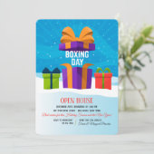Boxing Day Einladung (Stehend Vorderseite)