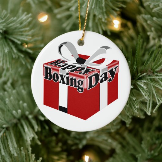 Boxing Day Keramik Ornament (Baum)