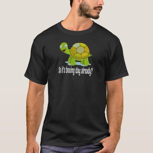 Boxing Day Turtle Lazy Kickboxer Wettbewerbe Punc T-Shirt (Vorderseite)