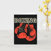 Boxing Design Boxing Boxing Gloves Martial Artist Karte (Gelbe Blume)