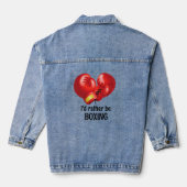 Boxing Design Denim Jacket Jeansjacke (Rückseite)