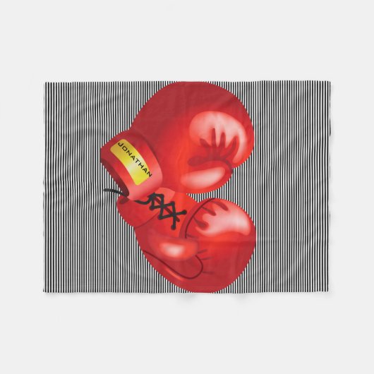 Boxing Design Fleece Blanket (Vorderseite (Horizontal))