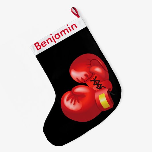 Boxing Design Große Weihnachtsfeier Strumpf Großer Weihnachtsstrumpf (Rückseite (Hängend))