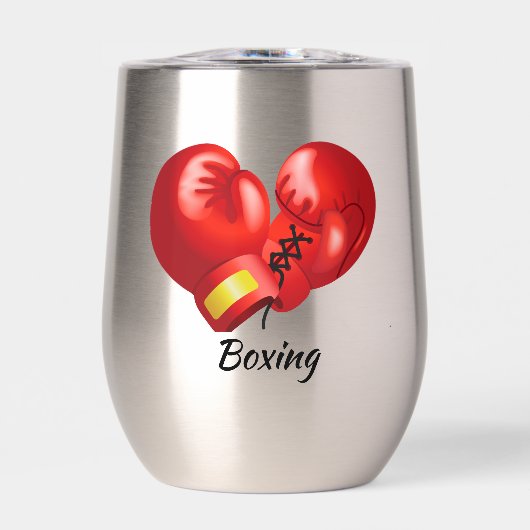 Boxing Design Thermal Wine Tumbler (Vorderseite)