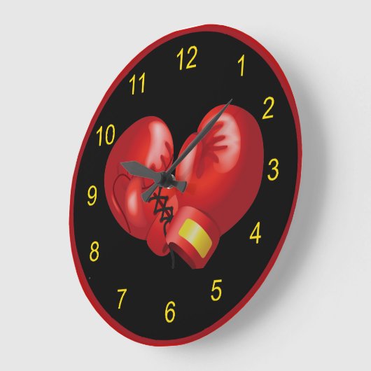 Boxing Design Wall Clock Große Wanduhr (Winkel)