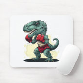 Boxing Dinosaur Boxer Dino Kickboxing T-rex Boxing Mousepad (Mit Mouse)
