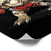Boxing Dinosaur Boxer T-rex Kickboxing Dino Boxing Poster (Ecke)