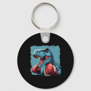 Boxing Dinosaurier Kostüm für Sport Boxer Liebhabe Schlüsselanhänger