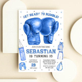 Boxing-Einladung zum Geburtstag: Auf geht's zum Ka Einladung