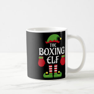 Boxing Elf Familie Matching Group Weihnachtsboxer Kaffeetasse