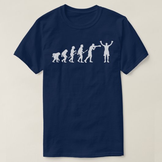Boxing Evolution Boxing Lover Boxer T-Shirt (Design vorne)